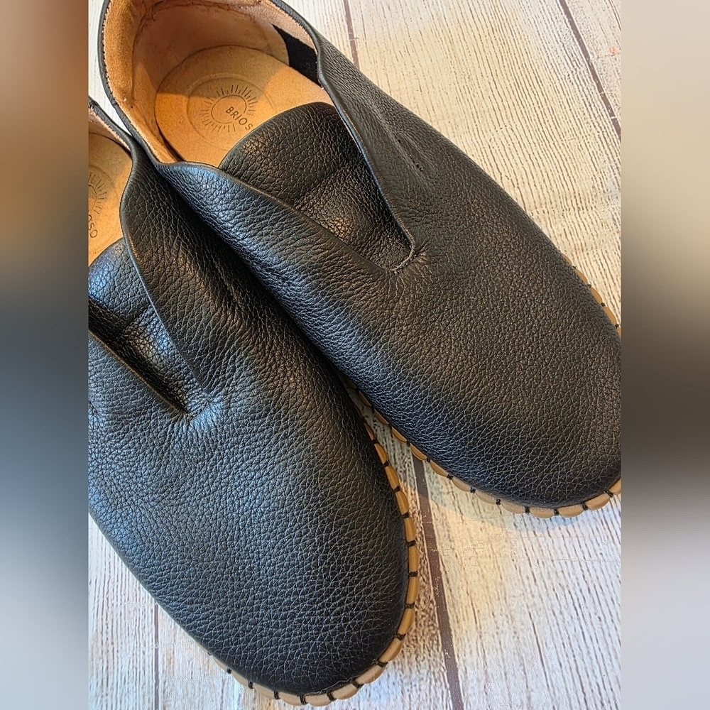 Brioso Women's Size 9 Sabino Leather Loafers Black Comfortable Minimalist - Picture 9 of 9